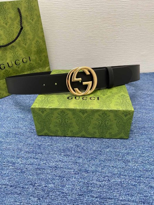 Ремінь шкіряний Gucci Signature 3.8 см фото 2