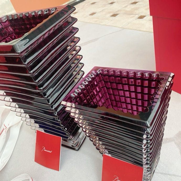 Ваза хрустальная для цветов Бакарат Baccarat Eye Collection 30 см и 20 см фото 5