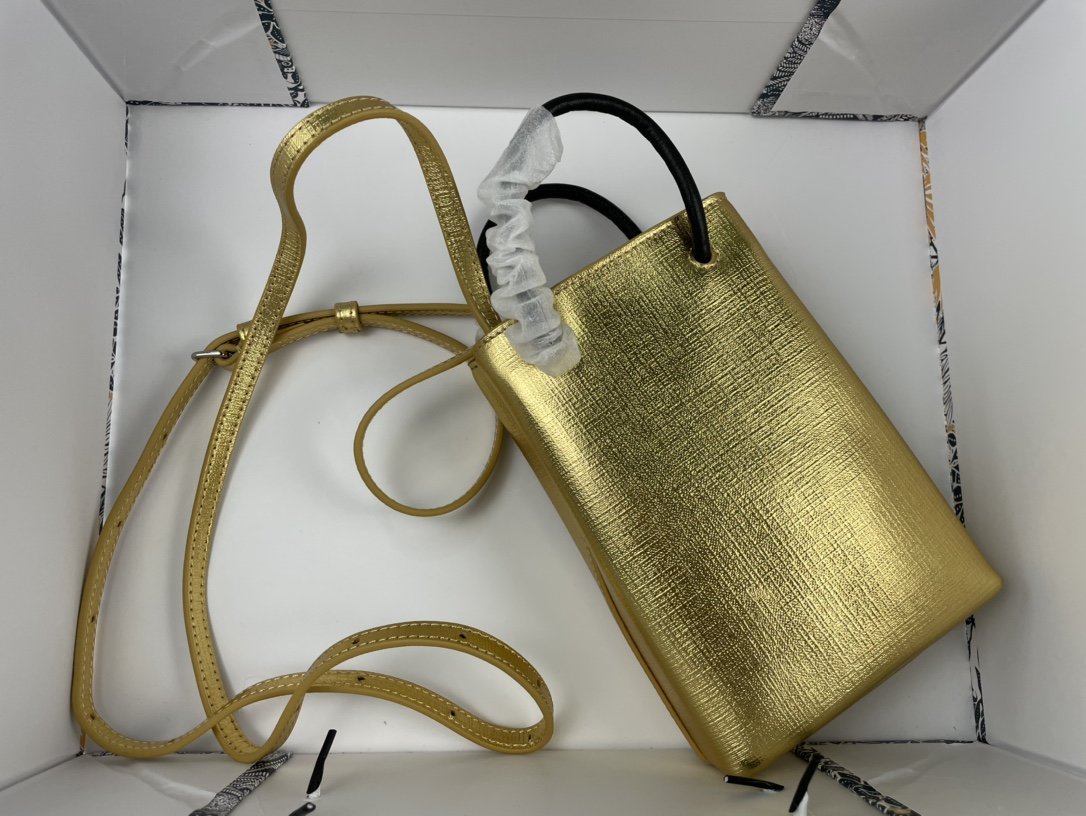 A bag MINI SHOPPING GOLD BAG 18 cm фото 4