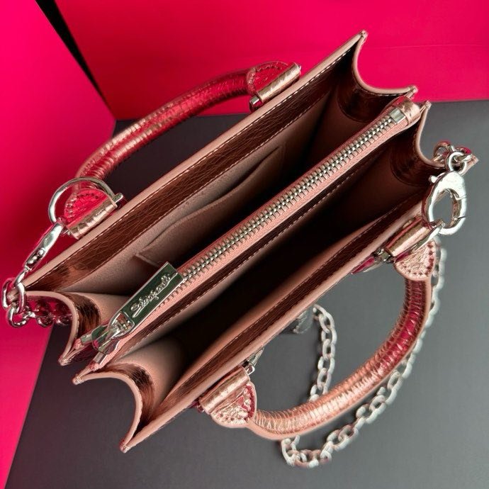 A bag leather women's 20 cm фото 6