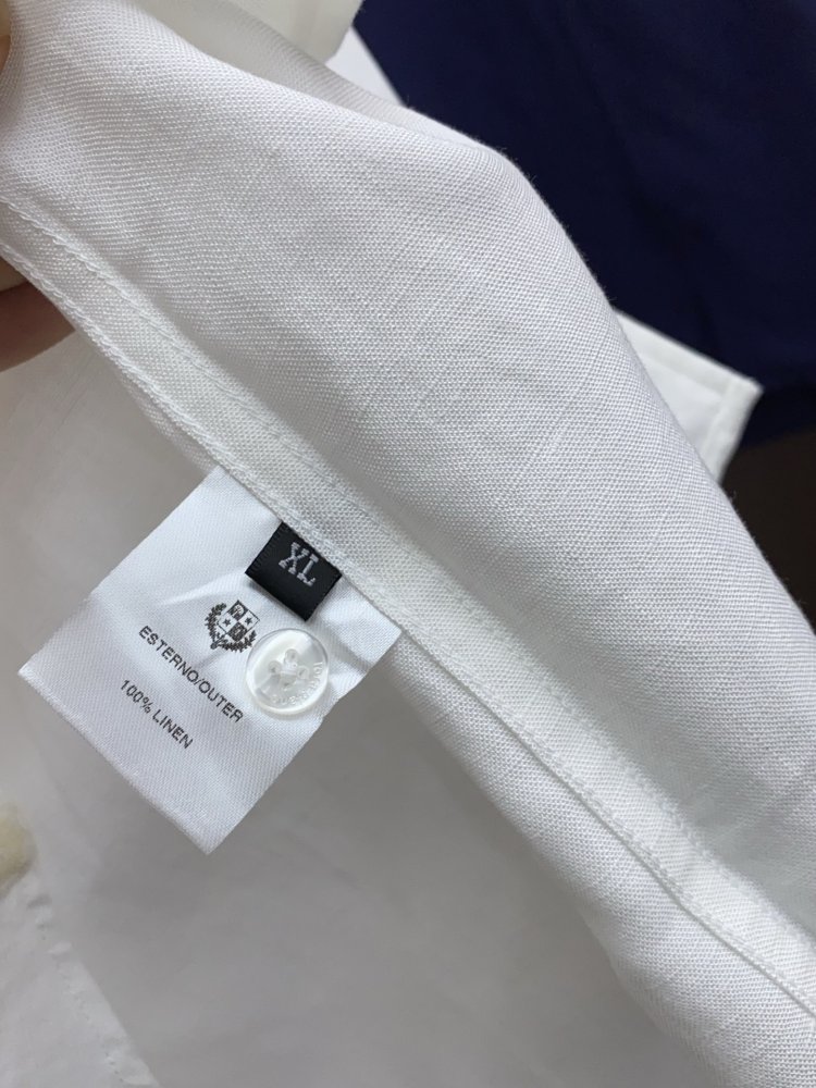 Рубашка льняная мужская фото 6