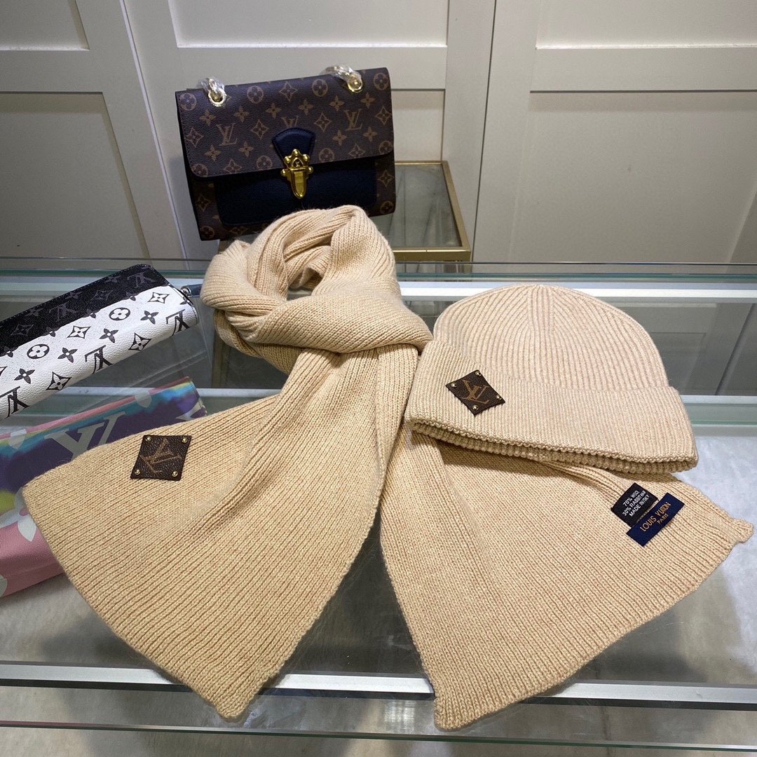 Кашемировый комплект шапка и шарф фото 4
