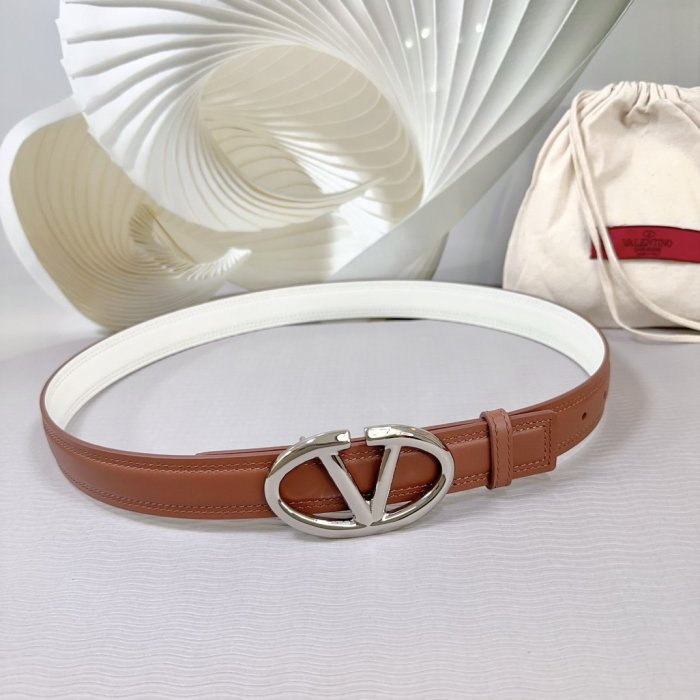 Belt leather female 3 cm