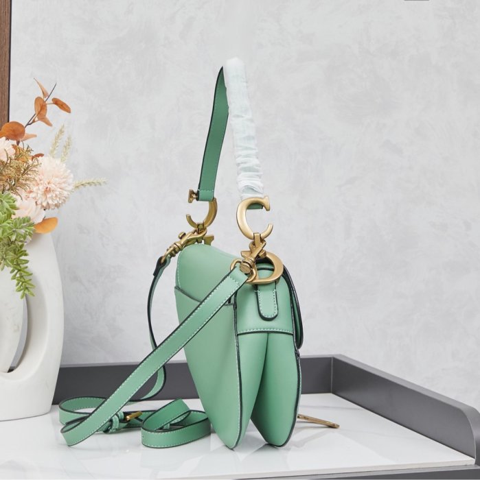 Сумка кожаная женская Dior Saddle 24 см фото 2