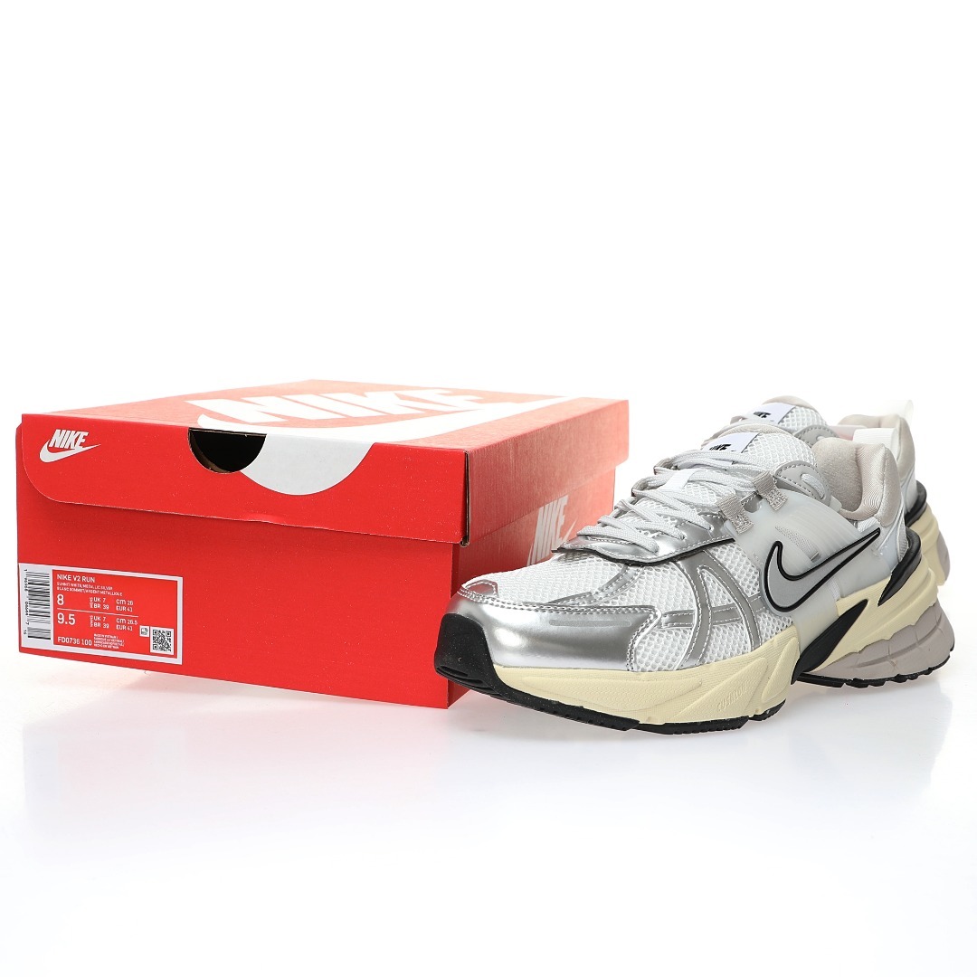 Sneakers V2K Run Summit White Metallic Silver FD0736-100 фото 9