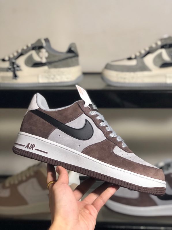 Кросівки  Air Force 1 07 Low AKIRA White Brown фото 5