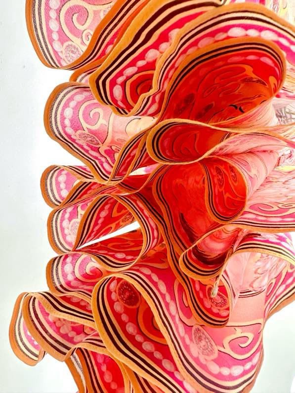 Длинное шелковое платье CAMILLA с V-образным вырезом фото 2