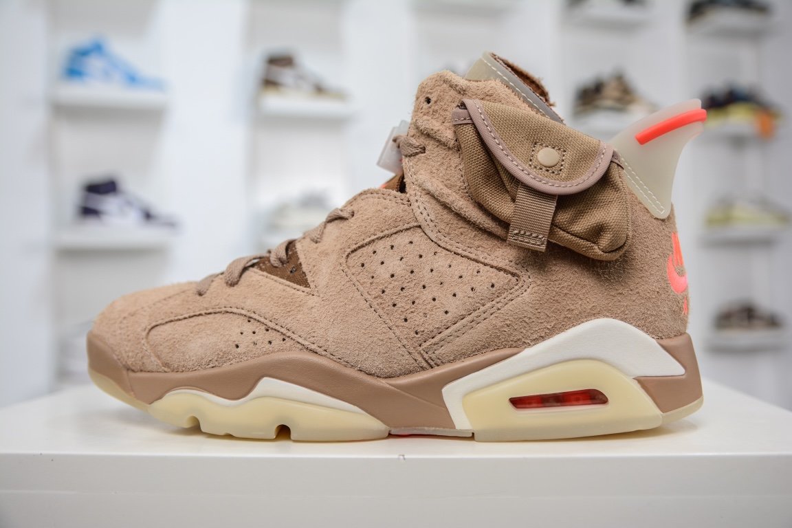 Sneakers Air Jordan 6 AJ6 Retro Travis Scott British Khaki - DH0690-200