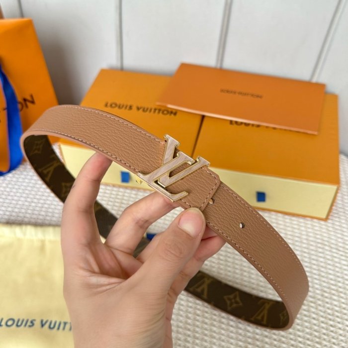 Belt leather female 3 cm