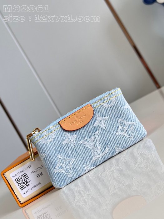 Purse Monogram Denim 12 cm