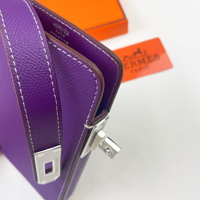 Кожаный чехол для телефона Hermes Hac a Box 17x10 см фото 4