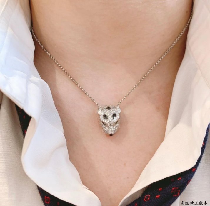 Necklace Cartier Spotted Leopard Head фото 3