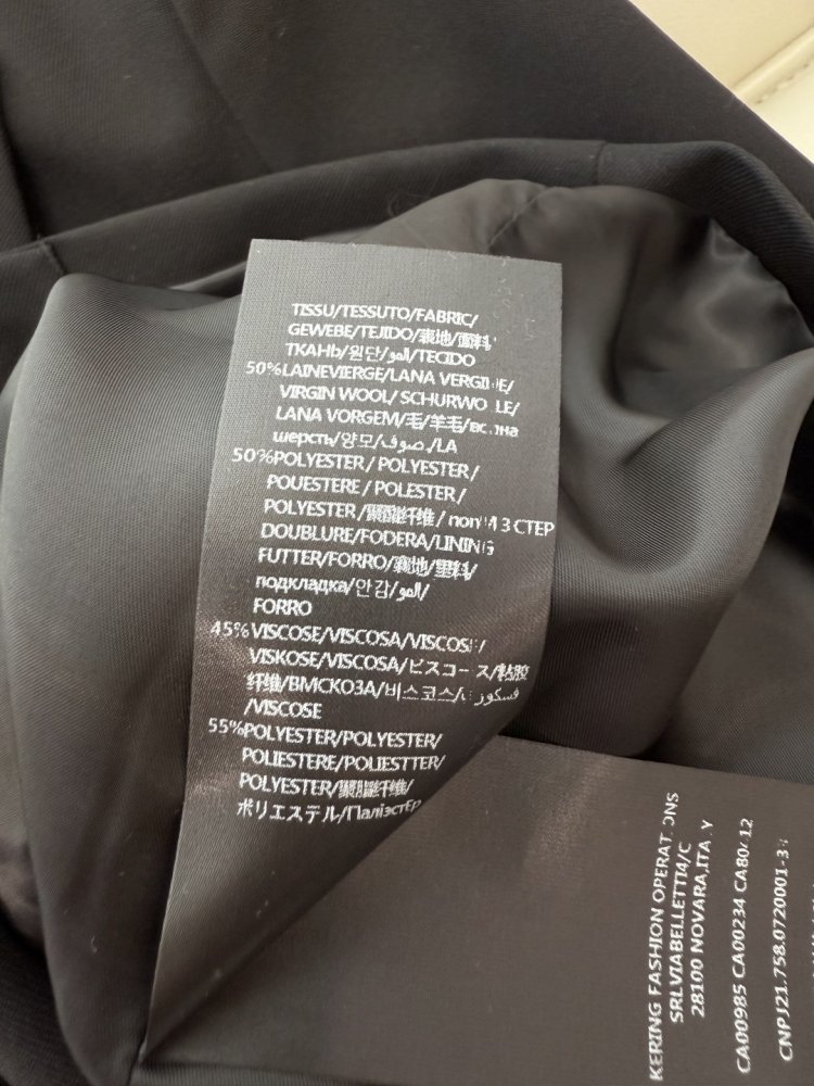 Двубортный пиджак с длинными рукавами фото 8