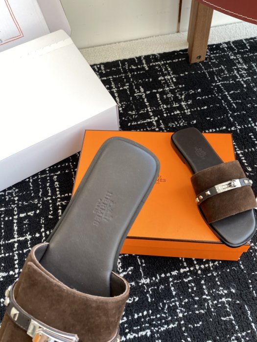 Шлепанцы женские Hermes Kelly фото 8