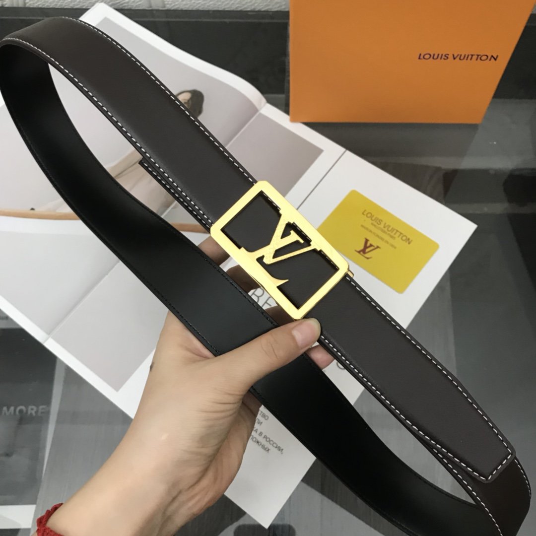 Belt, natural leather, width 3,5 cm фото 2