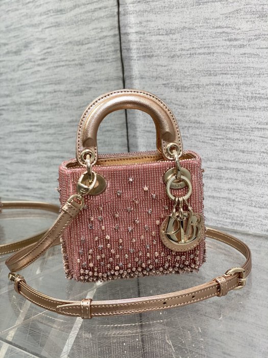A bag women's Lady Dior Micro 12 cm