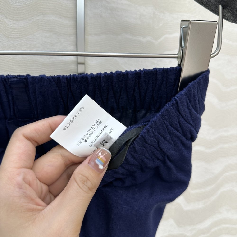 Прямі брюки з льону фото 6