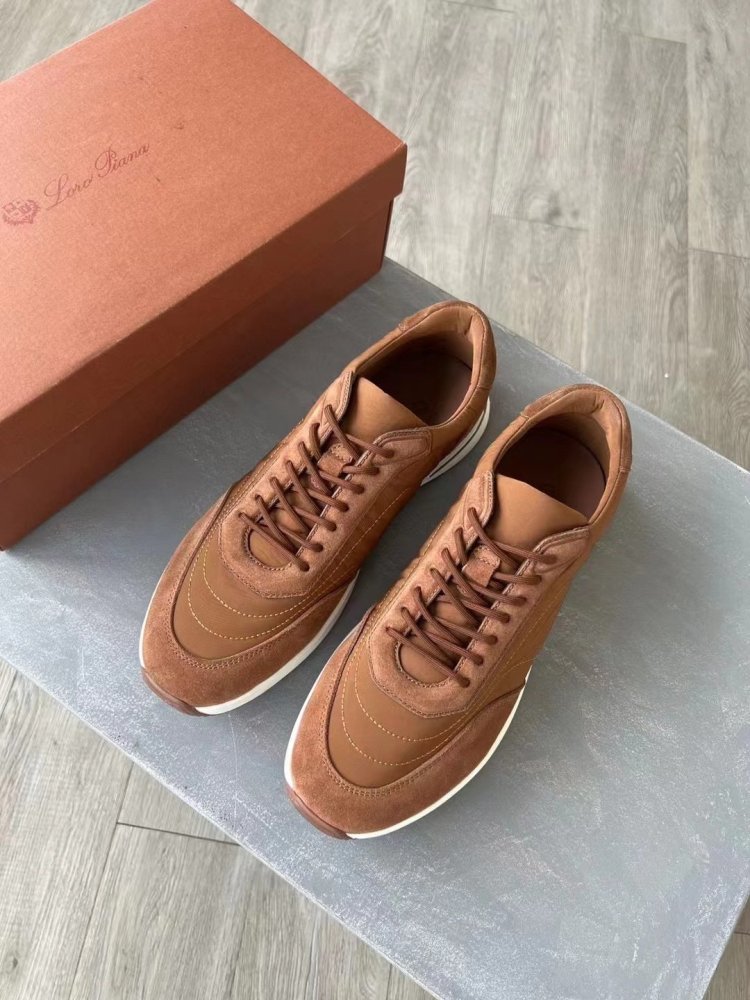 Leather men's sneakers фото 3