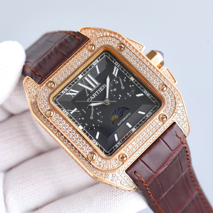 Часы наручные 42 мм Cartier Santos фото 4