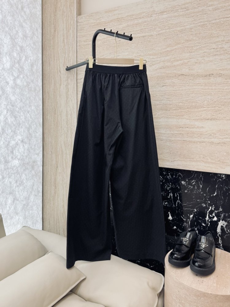 Широкі брюки з темним візерунком фото 2