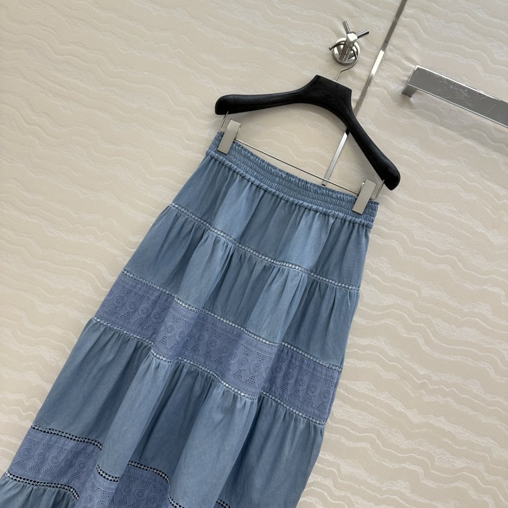 Long denim skirt фото 2