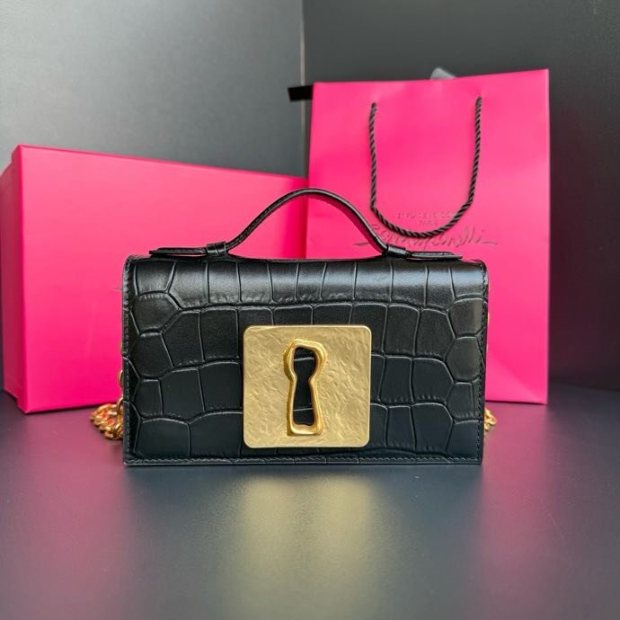 Клатч кожаный женский 19 см