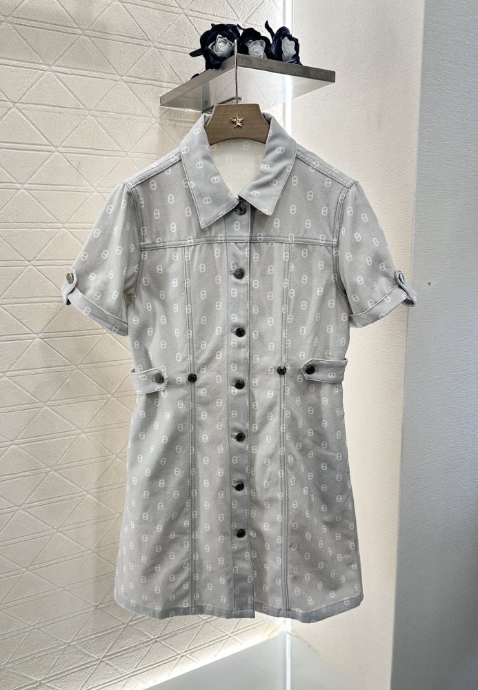 Плаття, Сукня з джинсового тканини з принтом