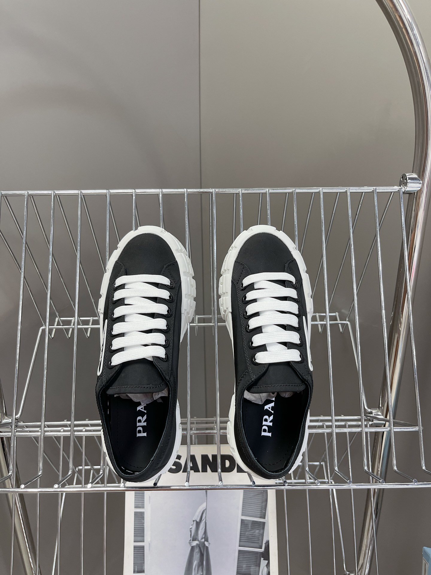 Sneakers Double Wheel on high platform, black фото 6