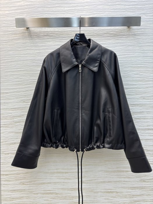 Jacket leather women's