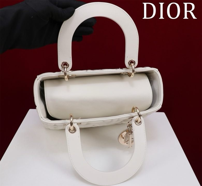 Сумка кожаная Lady Dior 24 см фото 2