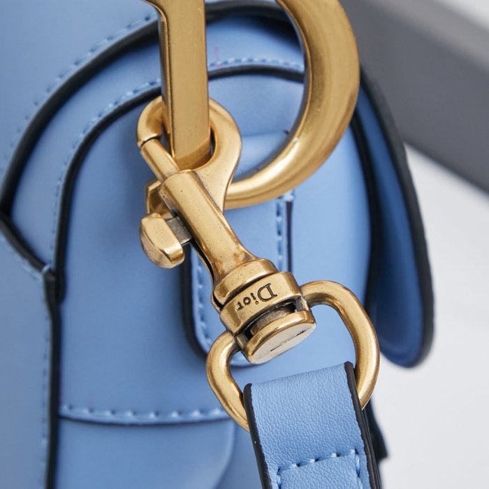 Сумка кожаная женская Dior Saddle 24 см фото 4