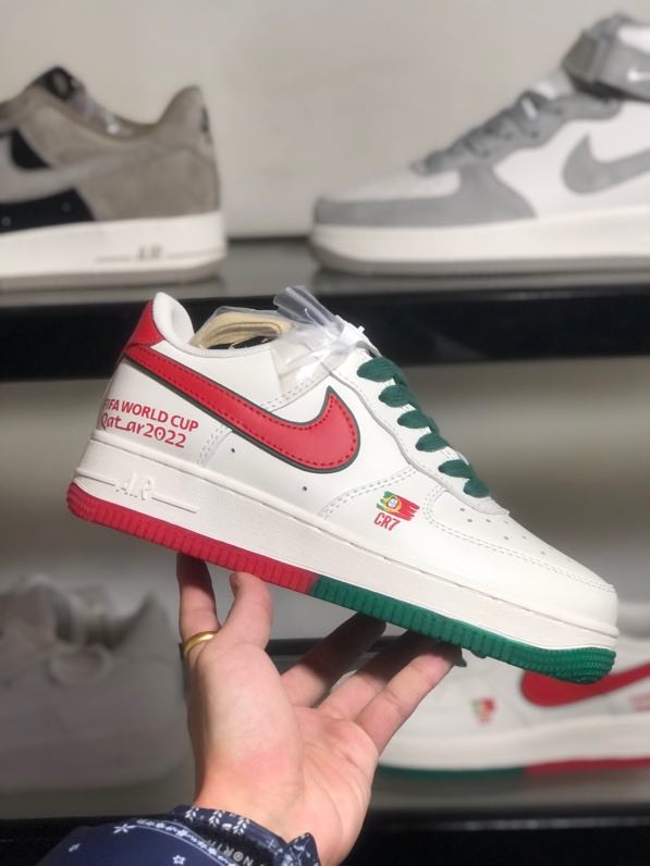 Кроссовки  Air Force 1 07 Low Red Green Limited фото 5