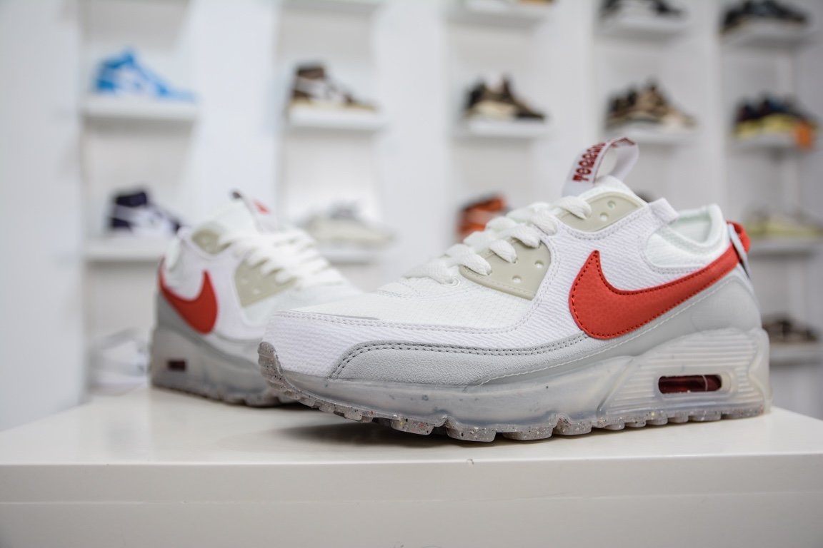 Sneakers Air Max Terrascape 90 Summit White Red Clay DQ3987-100 фото 4