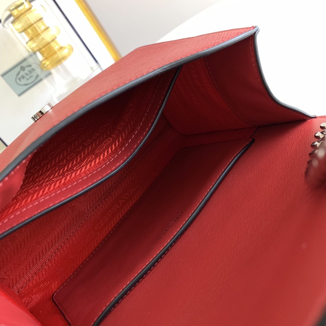 A bag Cipria Saffiano Cuir Leather Bag 1BD127 21 cm фото 8