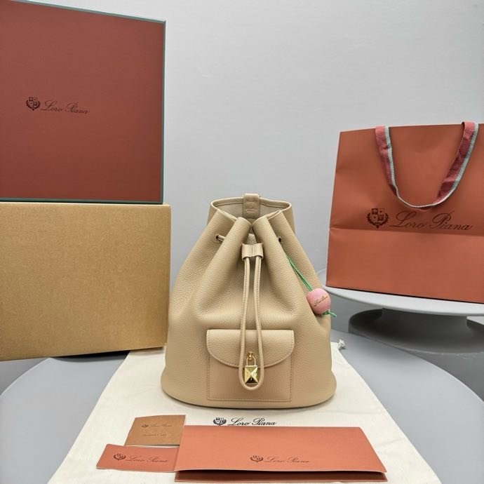 Backpack leather female 26 cm