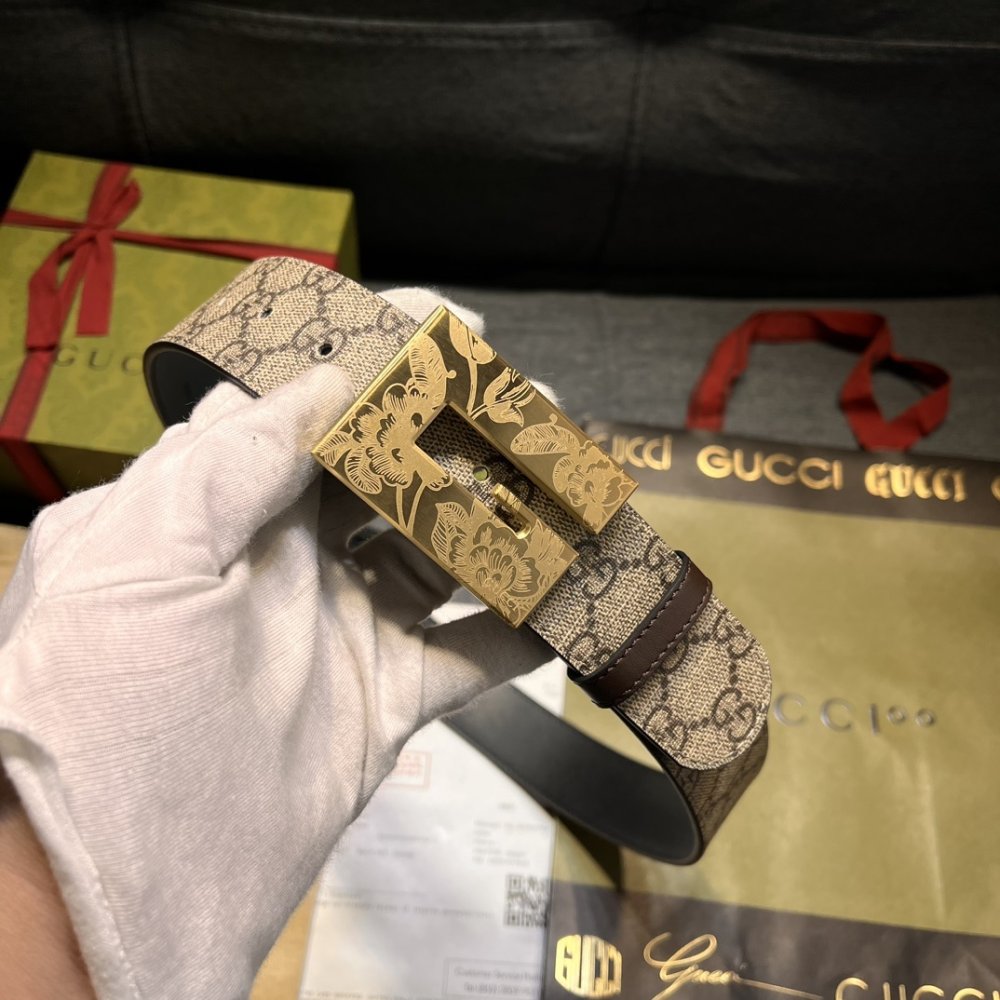 Belt leather 40 mm фото 2