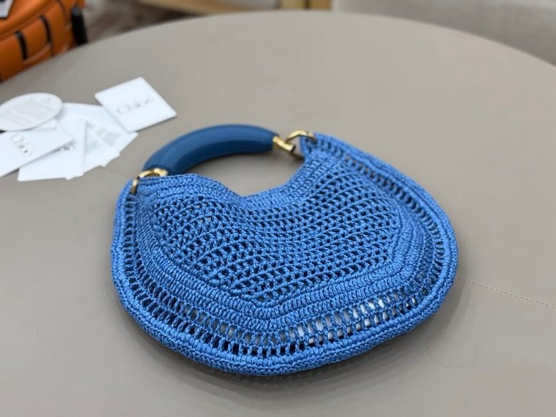 Плетені кругла сумка Chloe The Summer Banana 21 см фото 6