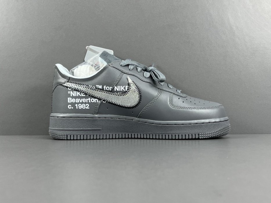 Sneakers Off-White x Nike Air Force 1 Low Grey фото 2