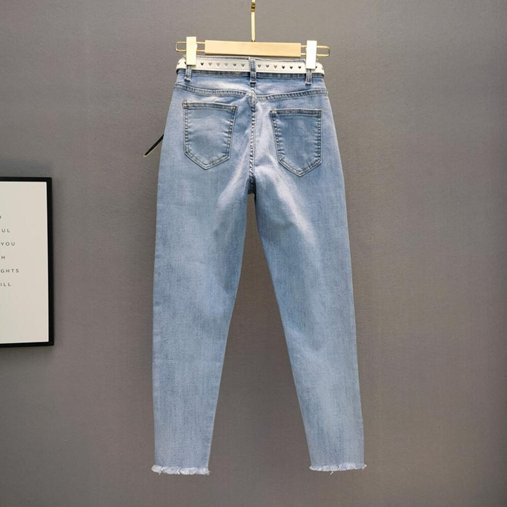 Жіночі джинси, весна літо, облягаючі, з високою талією фото 4