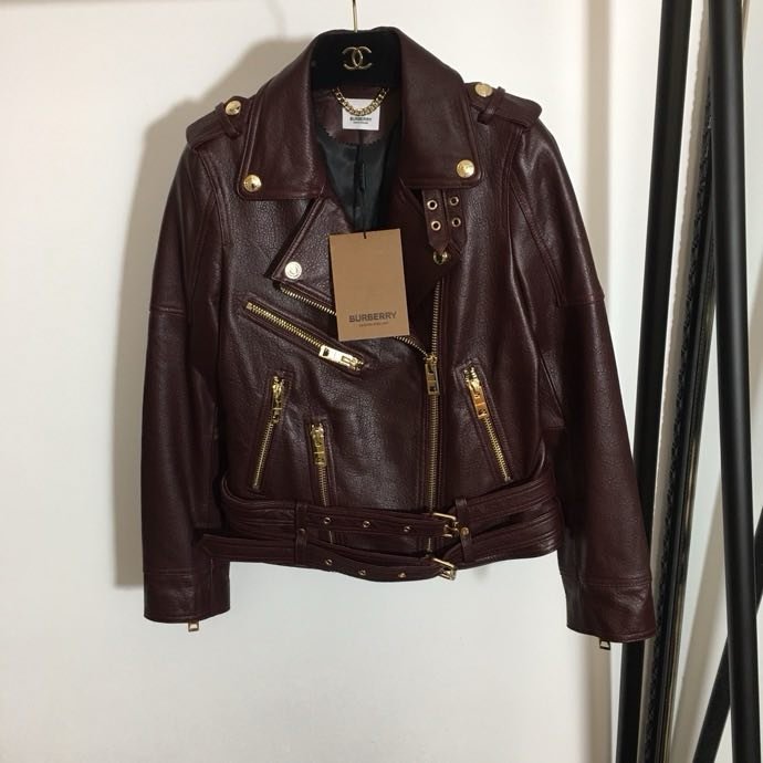 Jacket leather women's