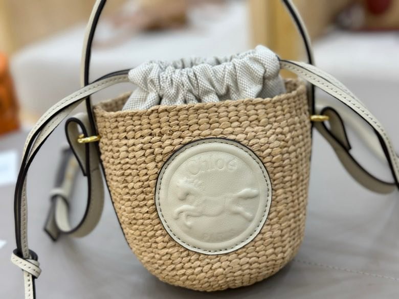 Солом'яний сумка Chloe S25 14 см фото 3