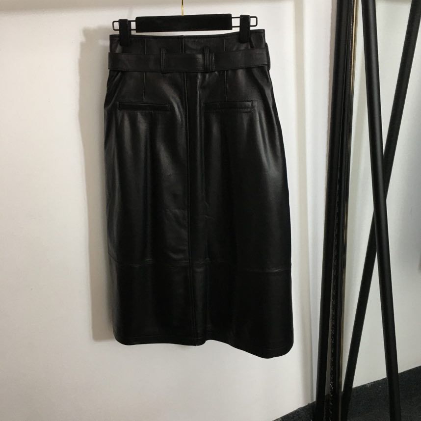 Skirt leather long фото 2