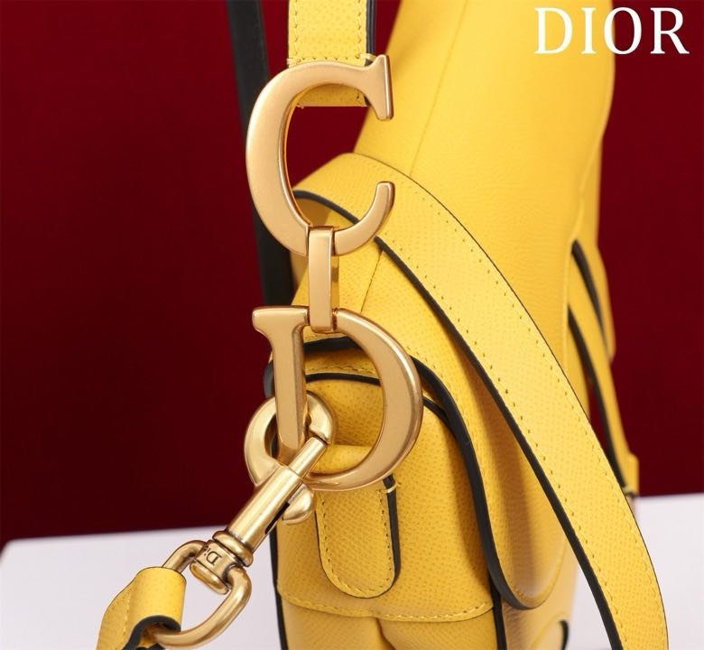 Сумка кожаная Dior Saddle 25 см фото 5