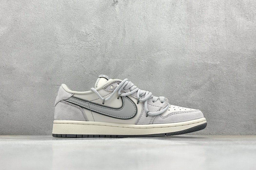 Кроссовки Travi Scott x Fragment Design x Air Jordan 1 Low фото 2