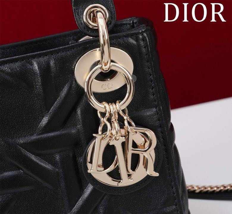 Сумка кожаная Lady Dior 17 см фото 7