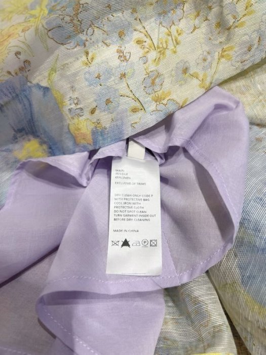 Mini dress of silk linen cloth фото 3