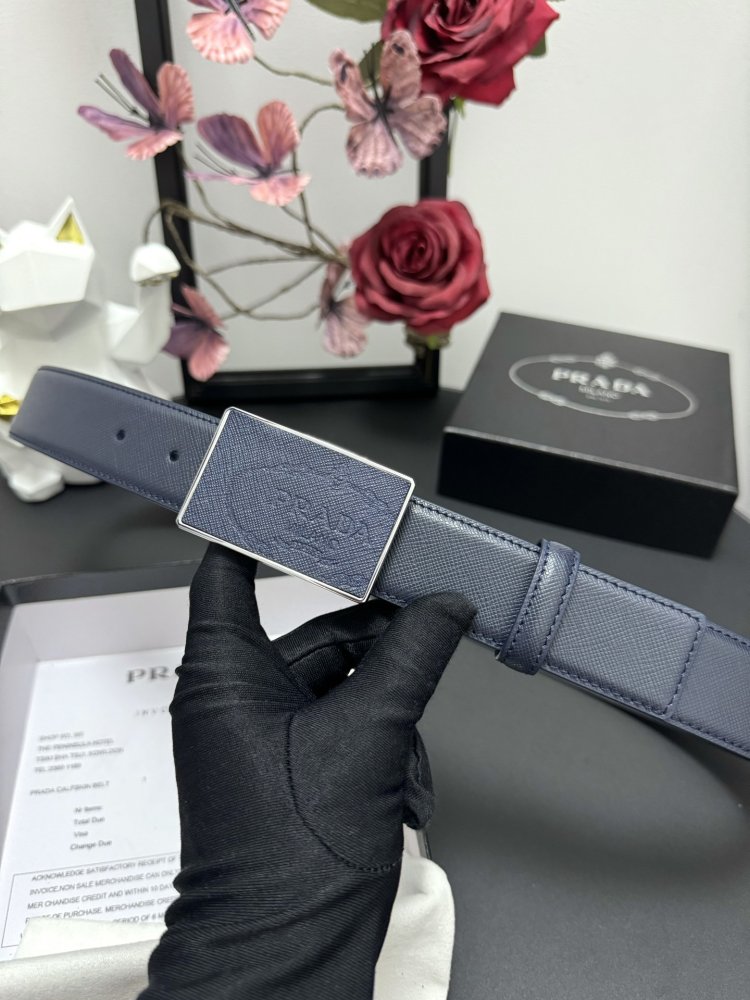 Belt leather 35 mm фото 5