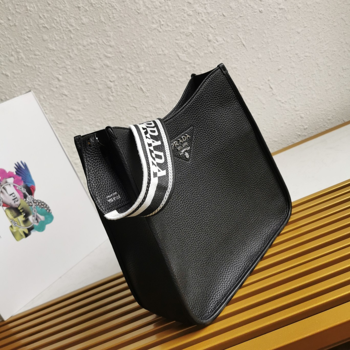A bag Leather hobo bag 1BC073 30 cm фото 2