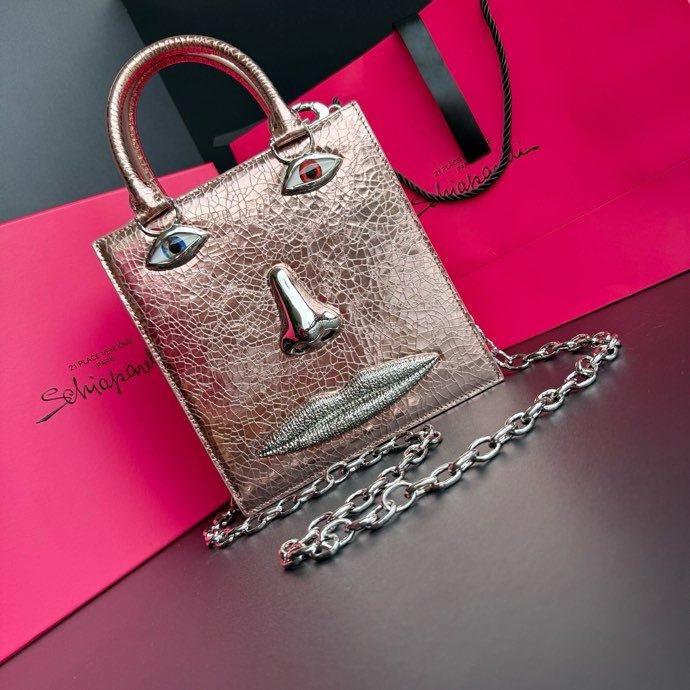 A bag leather women's 20 cm фото 9