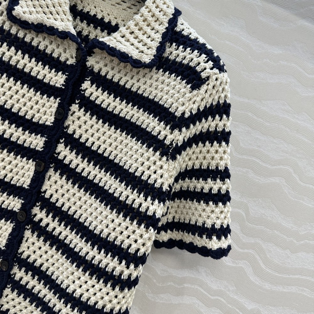 Knitted crochet cardigan from short sleeves фото 4